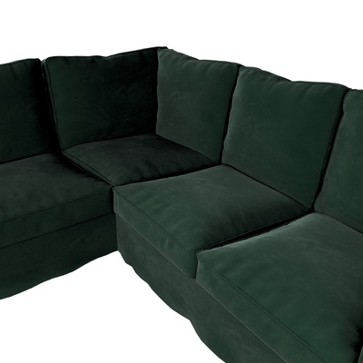 Bezug für Ektorp Ecksofa Sofahusse für Ektorp Ecksofa von der Kollektion Velvet, Stoff: 704-25