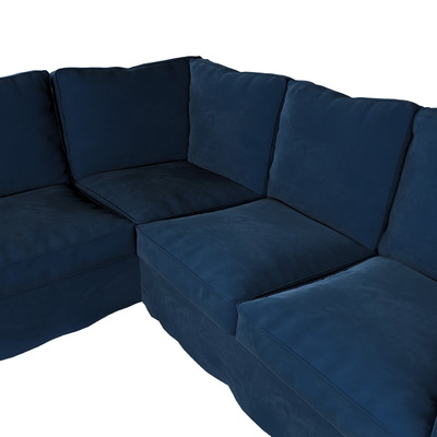Ektorp klädsel<br>hörnsoffa 240/136 X 82 X 73 CM i kollektionen Velvet, Tyg: 704-29