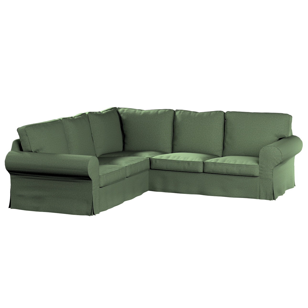 Bezug für Ektorp Ecksofa, grün, Sofahusse für Ektorp Ecksofa, Amsterdam (70 günstig online kaufen