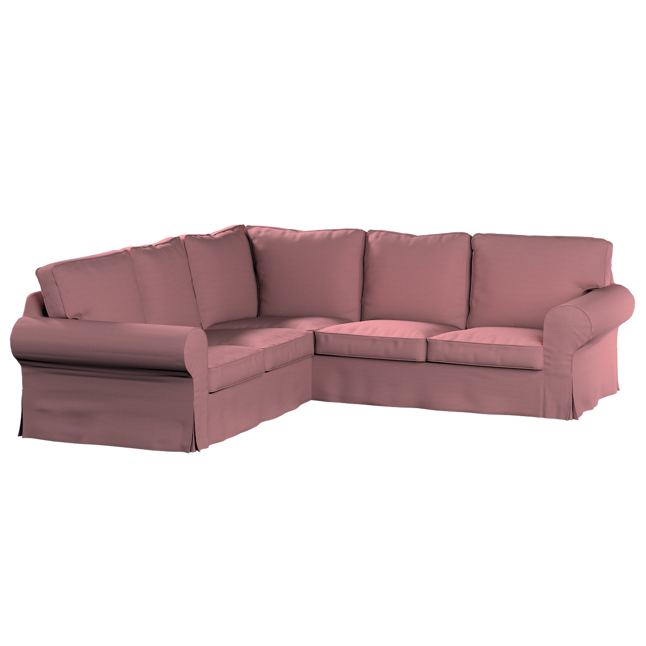 Bezug für Ektorp Ecksofa, altrosa, Sofahusse für Ektorp Ecksofa, Cotton Pan günstig online kaufen