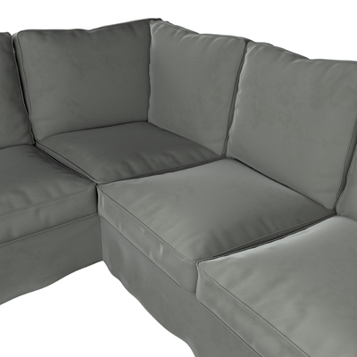 Ektorp corner sofa cover Ektorp corner sofa cover in collection Living Velvet, fabric: 704-58