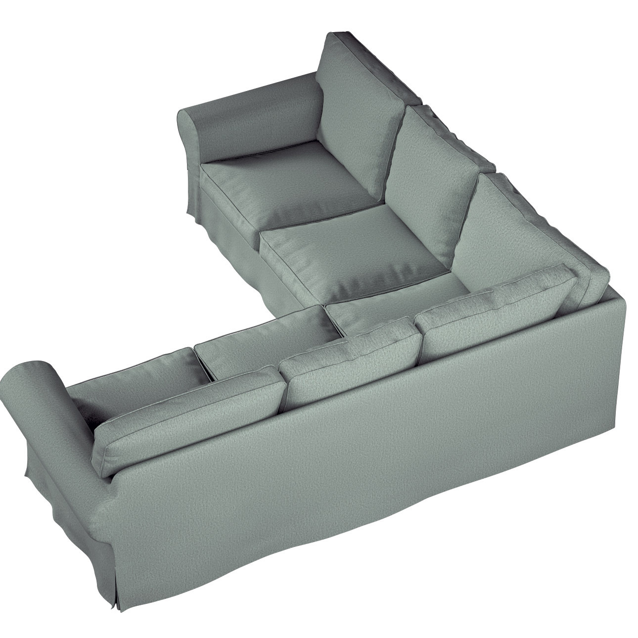 Bezug für Ektorp Ecksofa, eukalyptusgrün, Sofahusse für Ektorp Ecksofa, Mad günstig online kaufen