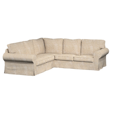 Ektorp corner sofa cover, beige-ecru, 144-79, Ektorp corner sofa
