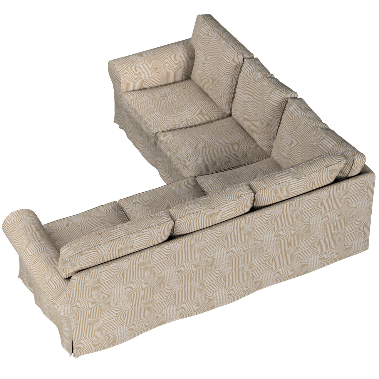 Bezug für Ektorp Ecksofa, beige-ecru, Sofahusse für Ektorp Ecksofa, Cosy Ho günstig online kaufen