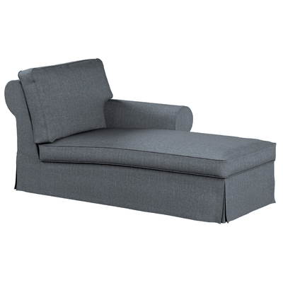 Pokrowiec na szezlong Ektorp prawy 84 x 166 x 73 cm w kolekcji City, tkanina: 704-86