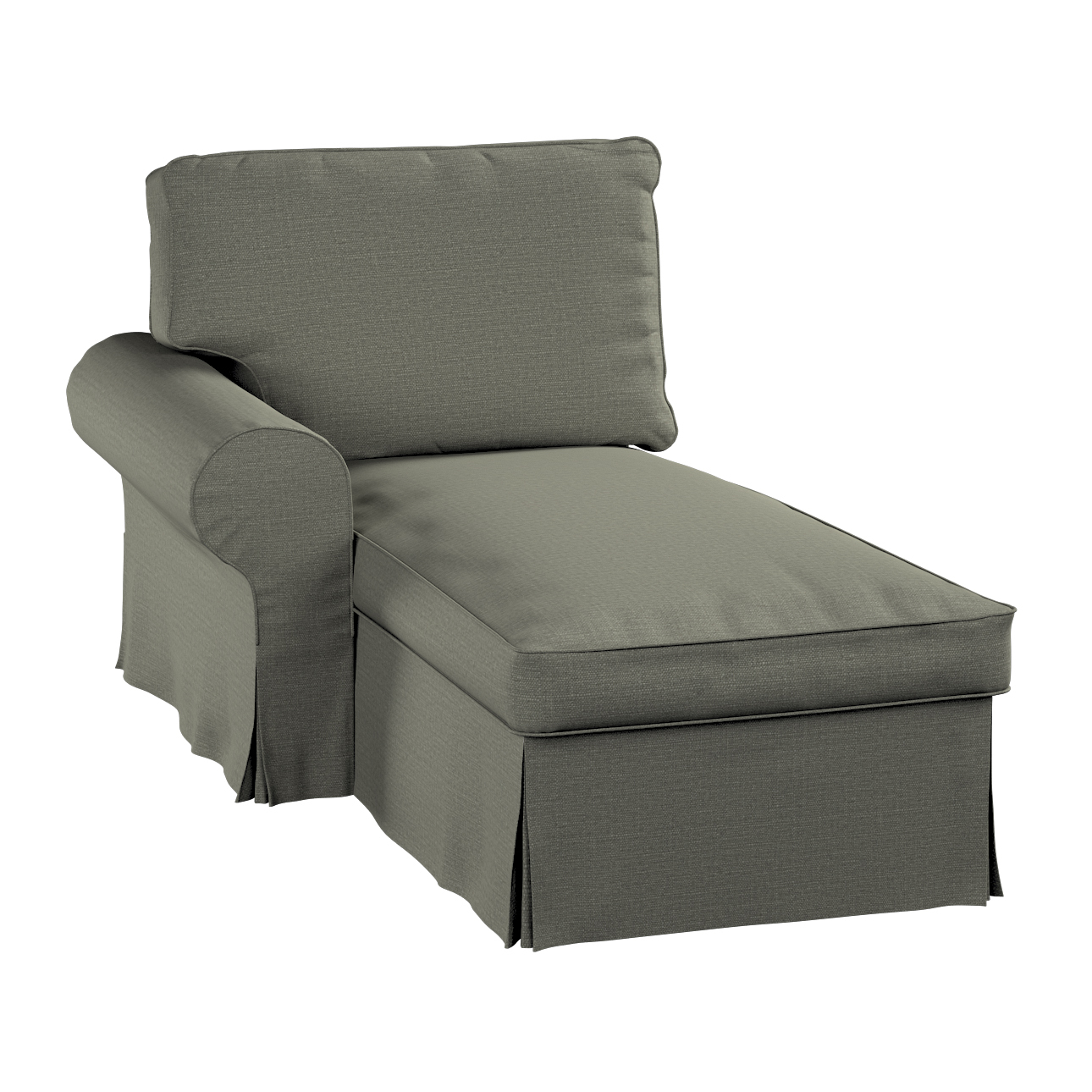Bezug für Ektorp Récamiere links, grau-beige, Ektorp Bezug für Récamiere li günstig online kaufen