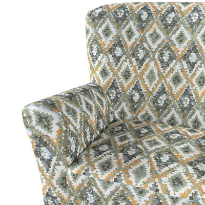 Tomelilla betræk lænestol Check mål !: H90x95/67cm fra kollektionen Cosy Home, Stof: 145-38