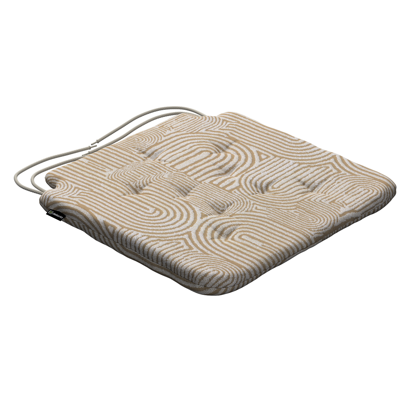 Stuhlkissen Christoph mit Bindeschnur, beige-ecru, 42 x 41 x 3,5 cm, Cosy H günstig online kaufen