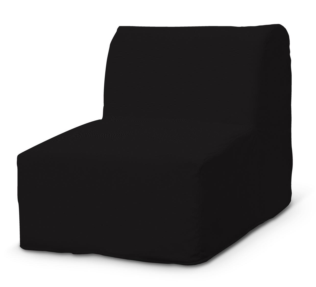 Dekoria Bezug für Lycksele Sessel, Kollektion Cotton Panama, schwarz