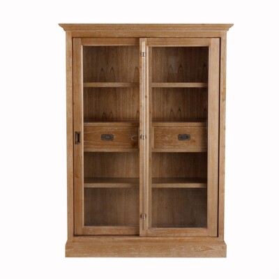 Vitrinekast Chantal met 2 lades 115 x 40 x 158 cm