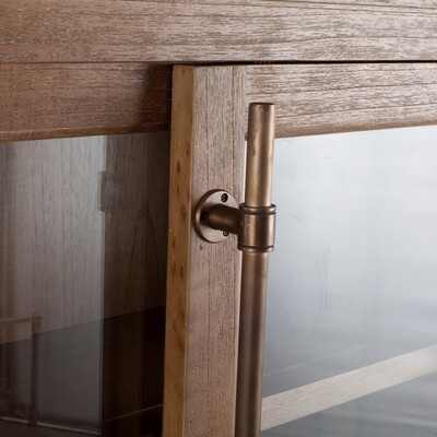 Vitrinekast Chantal met 2 lades 115 x 40 x 158 cm