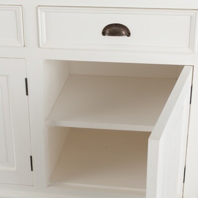 Komoda Brighton 3 szuflady + 3 drzwi white 181 x 56 x 96 cm