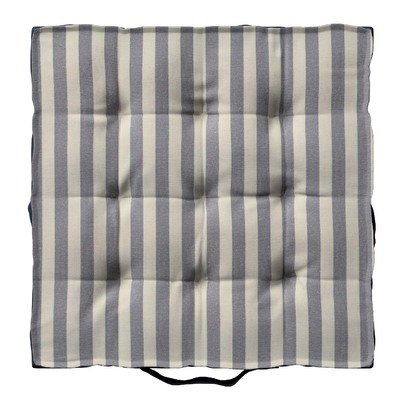Jacob seat pad/floor cushion 40 x 40 x 6 cm (16 x 16 x 2,5 inch) in collection Quadro, fabric: 136-02