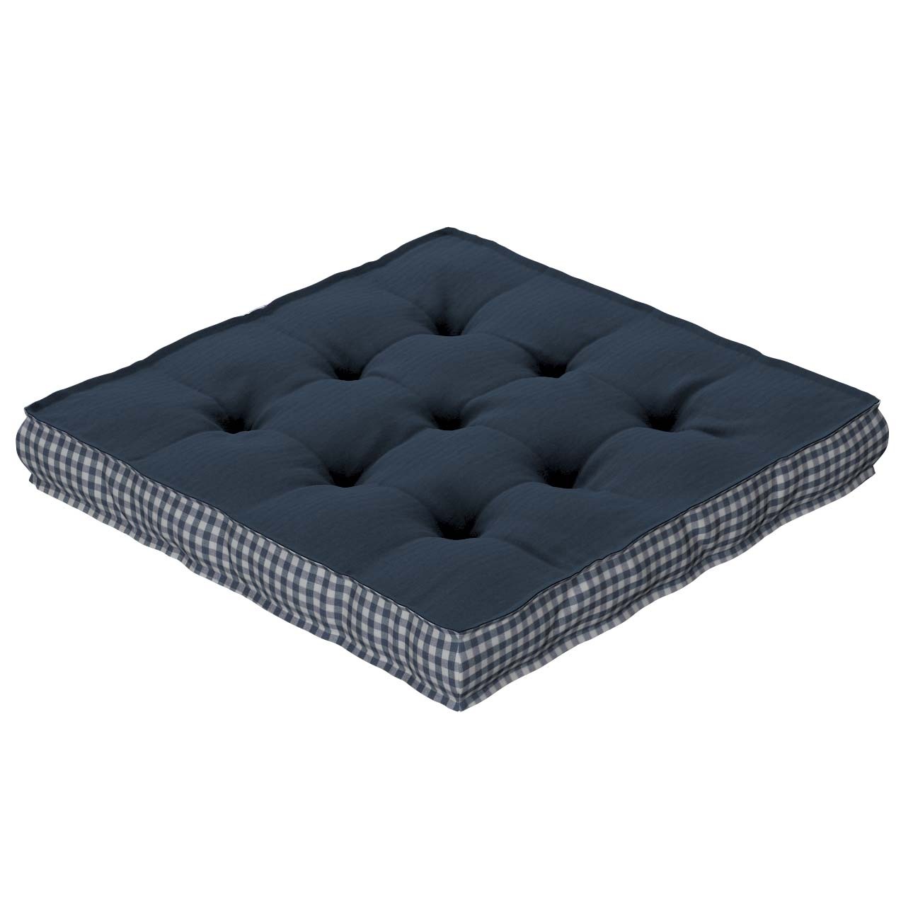 Sitzkissen Jacob mit Handgriff, marinenblau, 50 x 50 x 10 cm, Quadro (136-0 günstig online kaufen