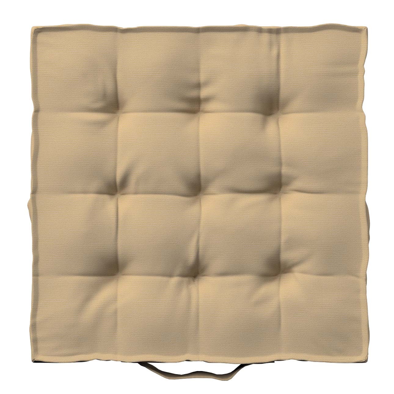 Sitzkissen Jacob mit Handgriff, caffe latte, 40 x 40 x 6 cm, Cotton Panama günstig online kaufen