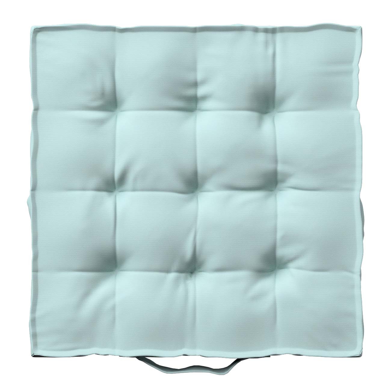 Sitzkissen Jacob mit Handgriff, hellblau, 50 x 50 x 10 cm, Cotton Panama (7 günstig online kaufen