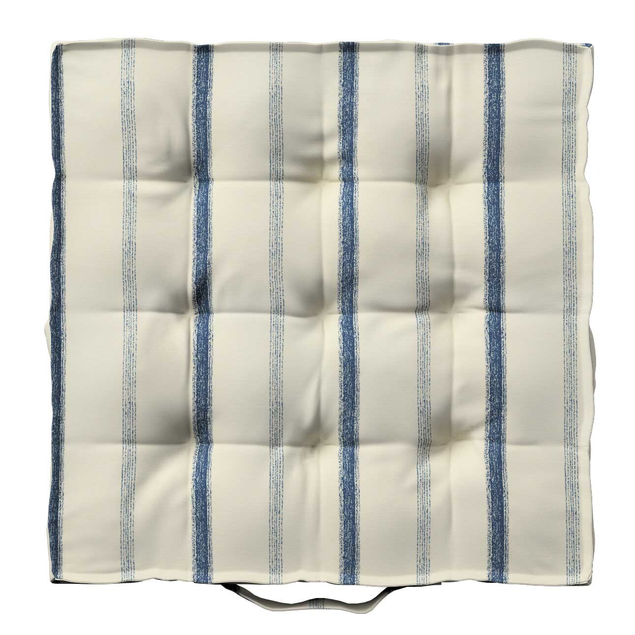 Sitzkissen Jacob mit Handgriff, creme- blau gestreift, 50 x 50 x 10 cm, Avi günstig online kaufen