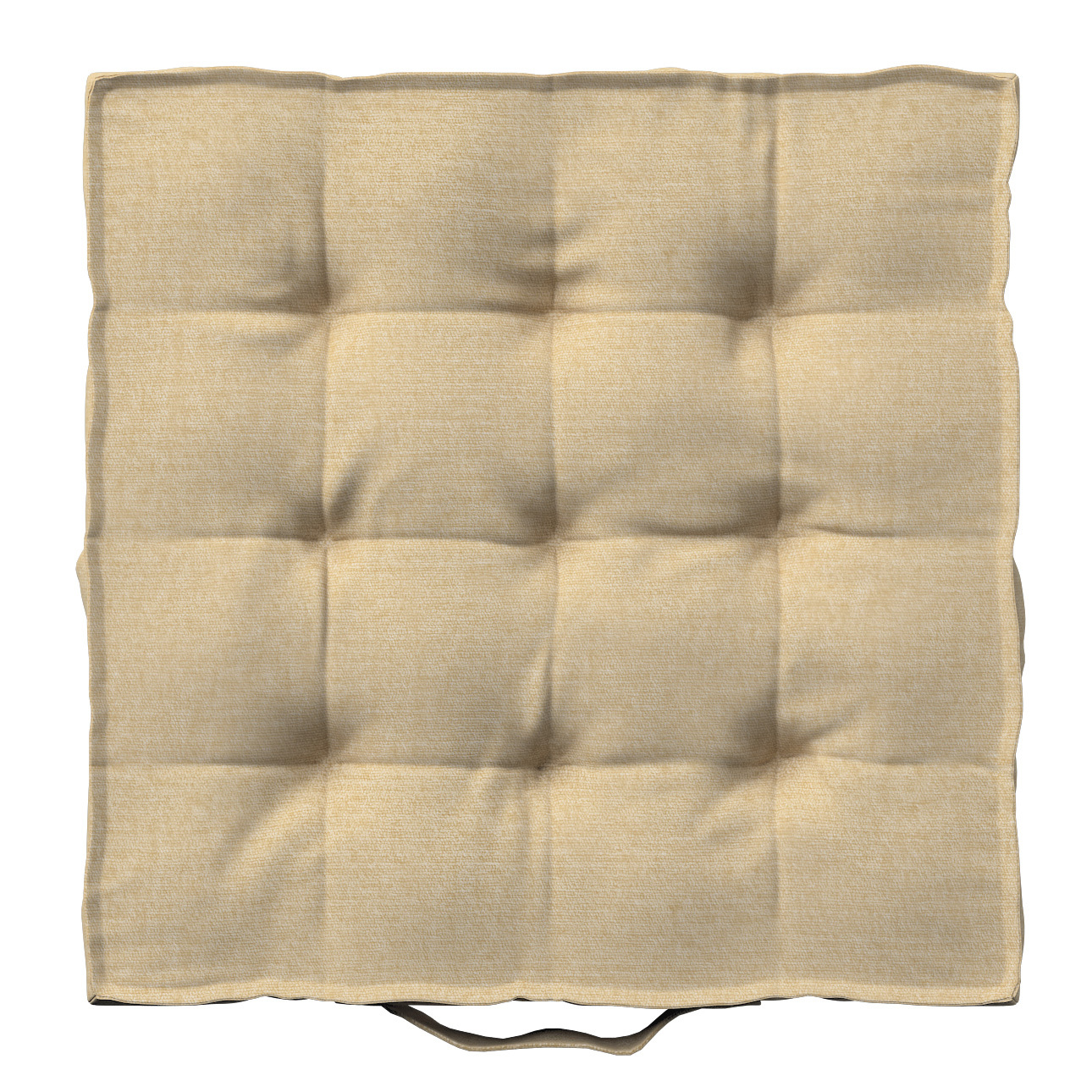 Sitzkissen Jacob mit Handgriff, sandfarben, 40 x 40 x 6 cm, Chenille (162-1 günstig online kaufen