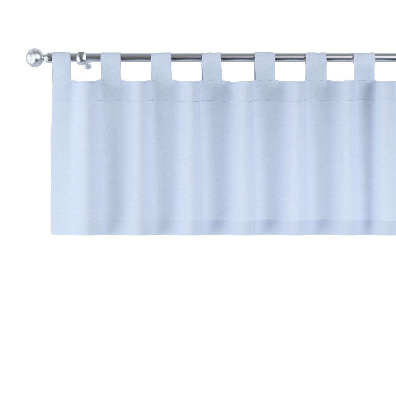 Kurzgardine mit Schlaufen, hellblau, 130 x 40 cm, Loneta (133-35) günstig online kaufen