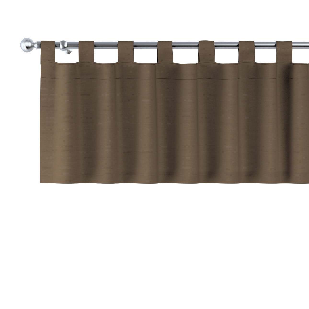 Kurzgardine mit Schlaufen, mocca, 130 x 40 cm, Cotton Panama (702-02) günstig online kaufen