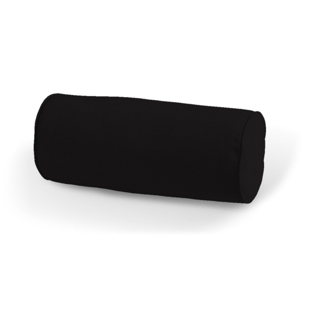 Einfache Nackenrolle, schwarz, Ø 16 x 40 cm, Cotton Panama (702-50)