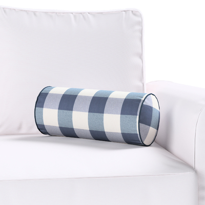 Coussin-rouleau simple Ø16 x 40 cm dans la collection Quadro, Tissu: 136-03