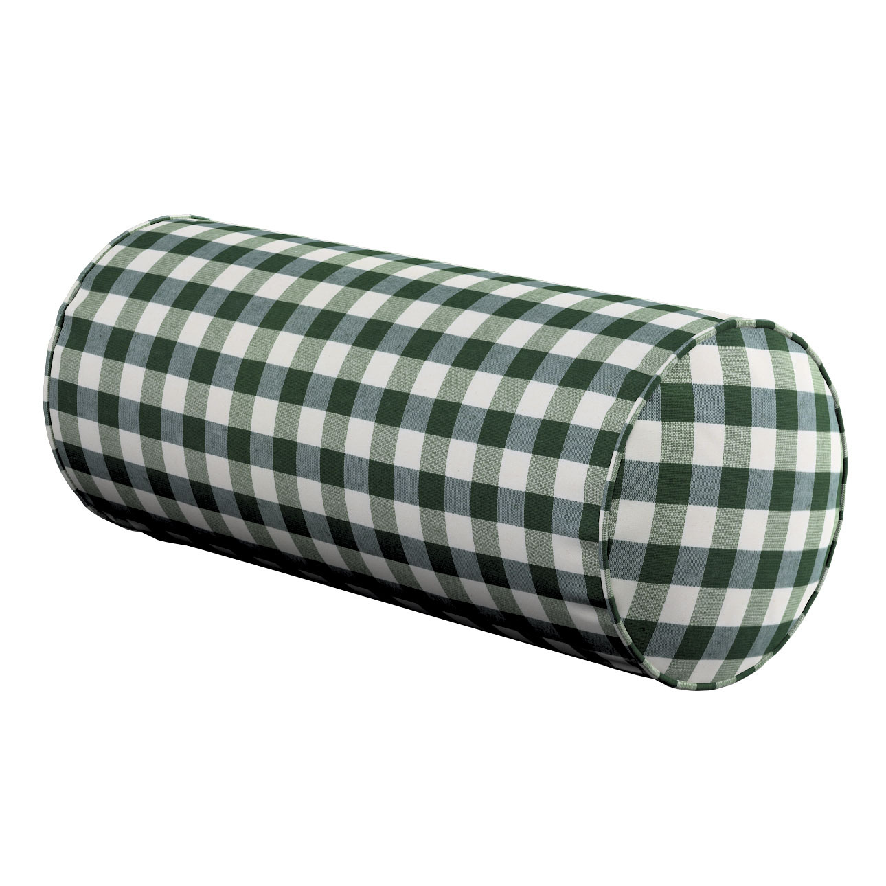 Einfache Nackenrolle, grün-ecru, Ø 16 x 40 cm, Quadro (144-34) günstig online kaufen
