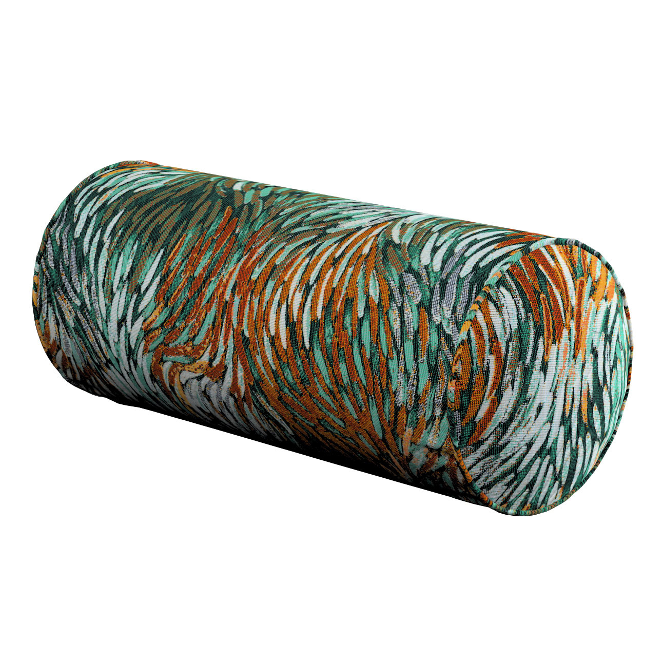Einfache Nackenrolle, grün- orange, Ø 16 x 40 cm, Intenso Premium (144-31) günstig online kaufen
