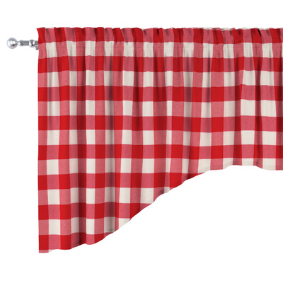 Lambrekin łuk 150 x 75+5 cm grzywka w kolekcji Quadro, tkanina: 136-18