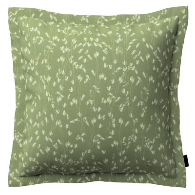 Mona cushion cover with border, green, 144-90, 45 x 45 cm (18 x 18