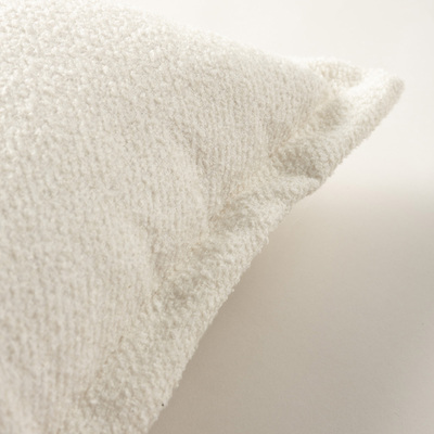 Pudebetræk<br/>Mona med ståsøm 45 x 45 cm fra kollektionen Boucle Mist, Stof: 145-42