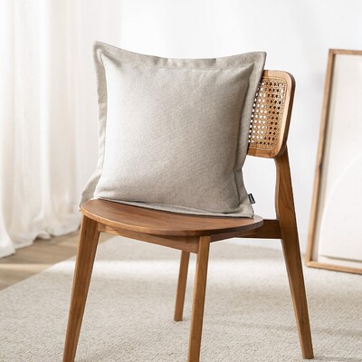 Pudebetræk<br/>Mona med ståsøm 45 x 45 cm fra kollektionen Hemp Blend, Stof: 159-32