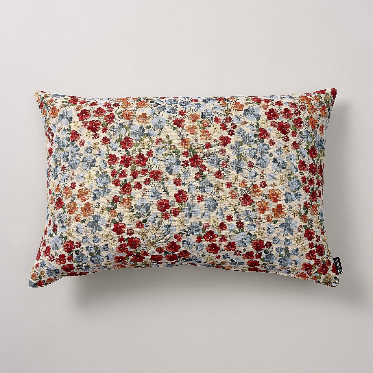 Kissenhülle Mia rechteckig, rot- blau, 60 x 40 cm, Intenso Premium (144-30) günstig online kaufen