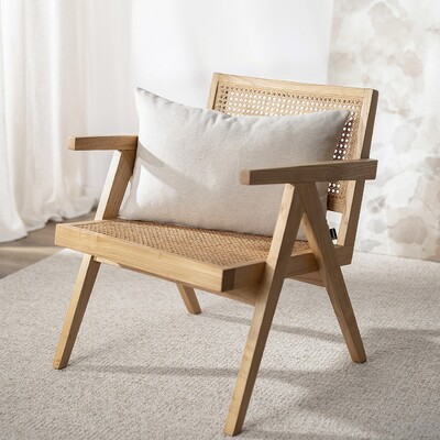 Pudebetræk<br/>Kinga aflang 47 x 28 cm fra kollektionen Hemp Blend, Stof: 159-34