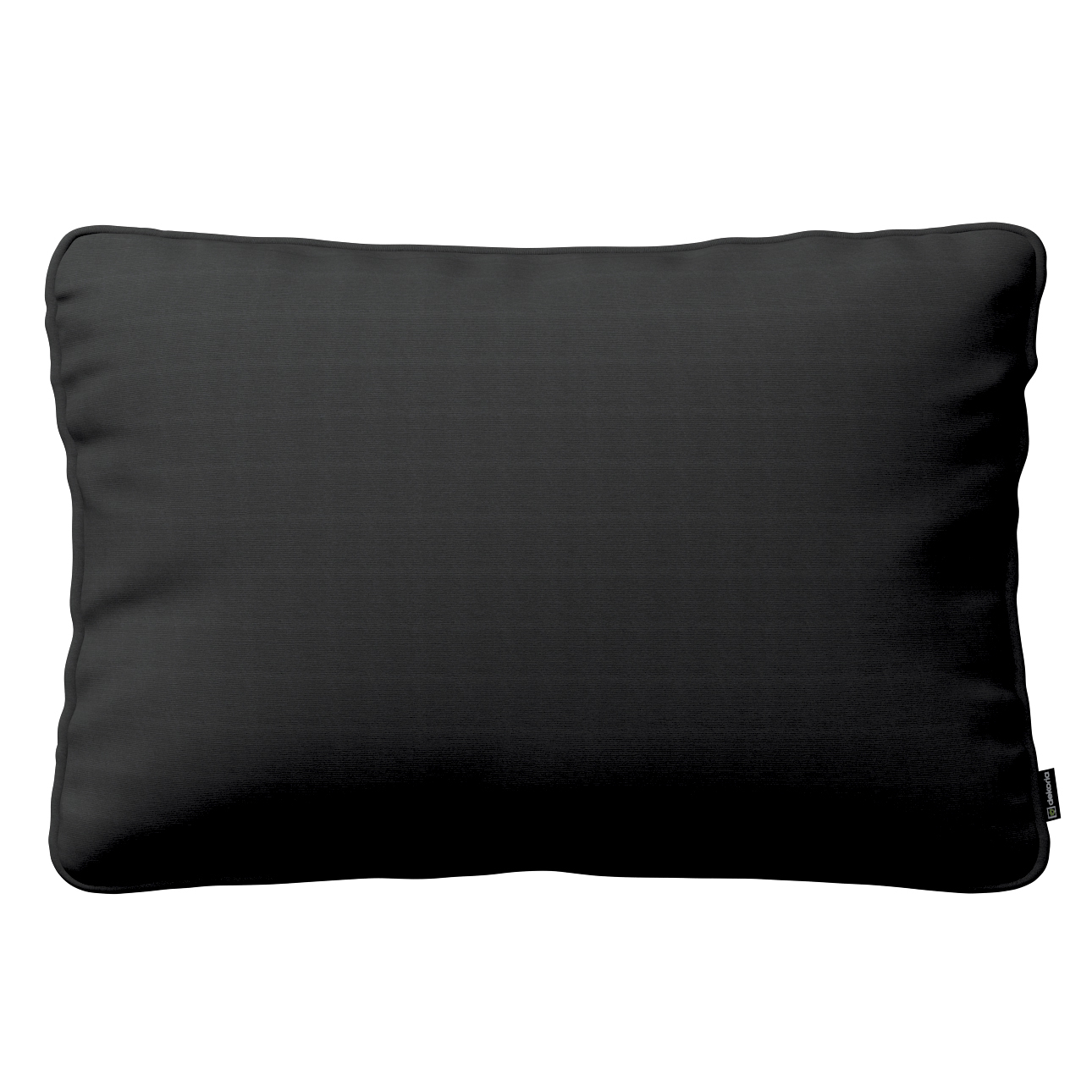 Kissenhülle Gabi mit Paspel 60x40cm, schwarz, 60 x 40 cm, Loneta (133-06) günstig online kaufen