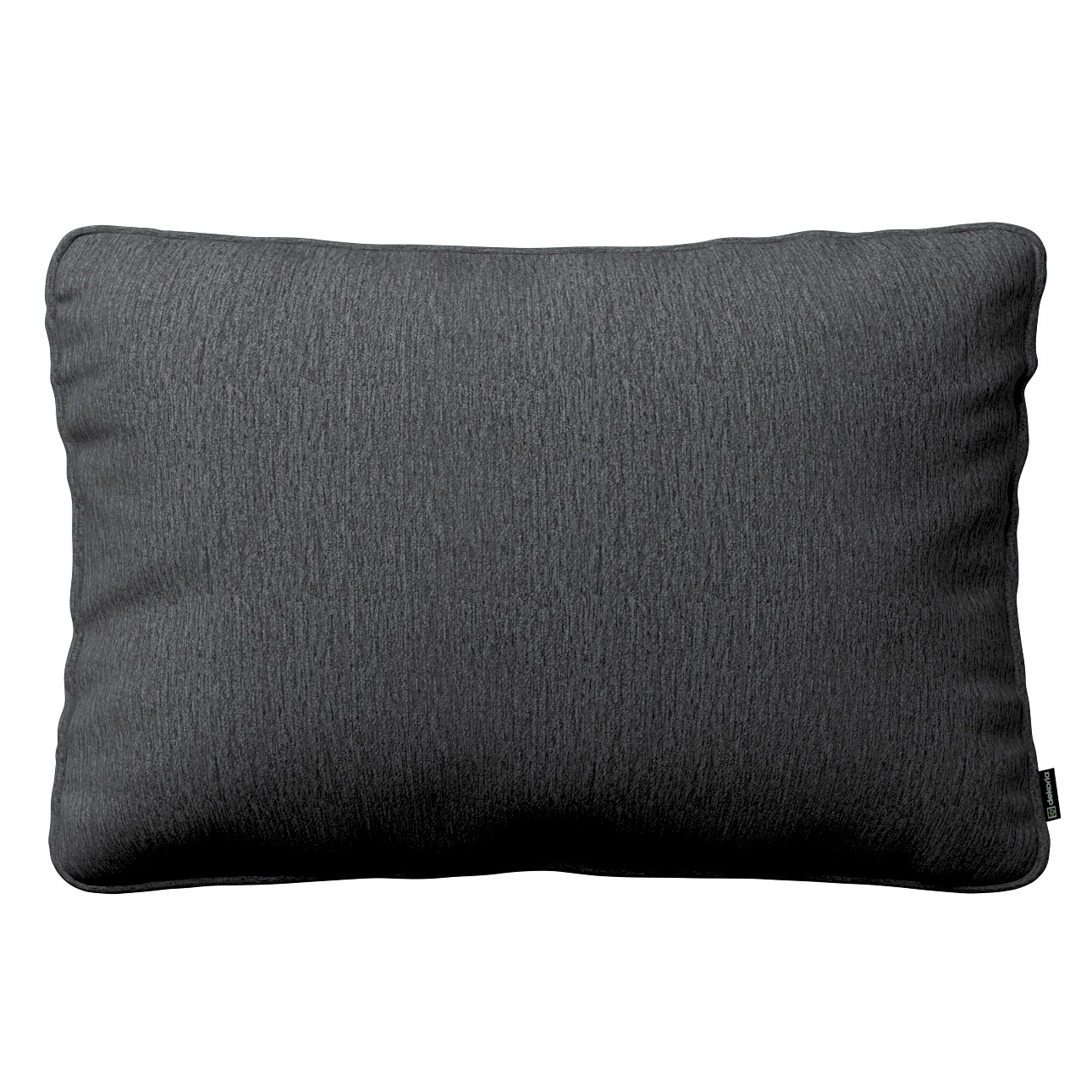 Kissenhülle Gabi mit Paspel 60x40cm, stahlgrau, 60 x 40 cm, Chenille (160-3 günstig online kaufen