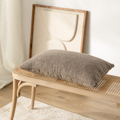 Pudebetræk<br/>Gabi med kant 60x40cm 60 x 40 cm fra kollektionen Boucle Mist, Stof: 145-45