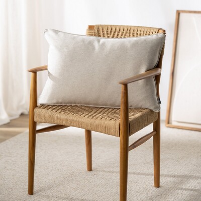 Pudebetræk<br/>Gabi med kant 60x40cm 60 x 40 cm fra kollektionen Hemp Blend, Stof: 159-32