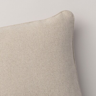 Pudebetræk<br/>Gabi med kant 60x40cm 60 x 40 cm fra kollektionen Hemp Blend, Stof: 159-32