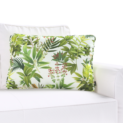 Pudebetræk<br/>Gabi med kant 60x40cm 60 x 40 cm fra kollektionen Flowers, Stof: 143-69