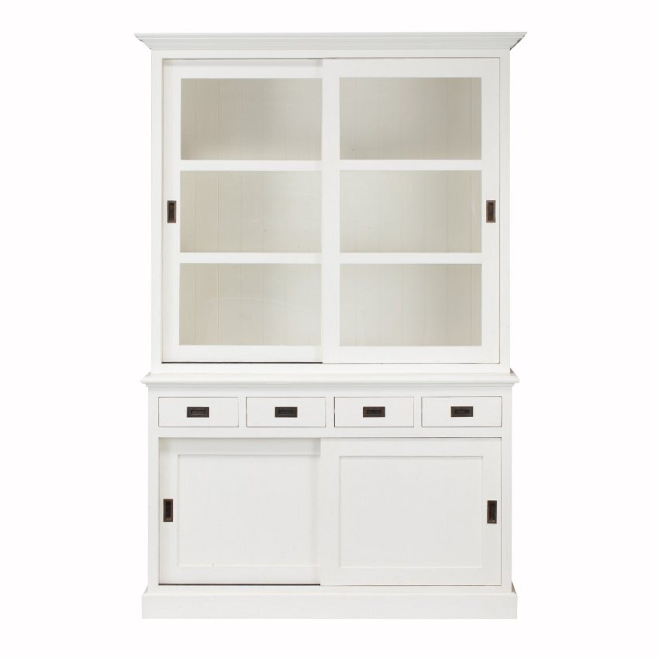 Vitrine Milton mit 4 Schubladen 144x226x53cm, 144 x 53 x 226 cm günstig online kaufen