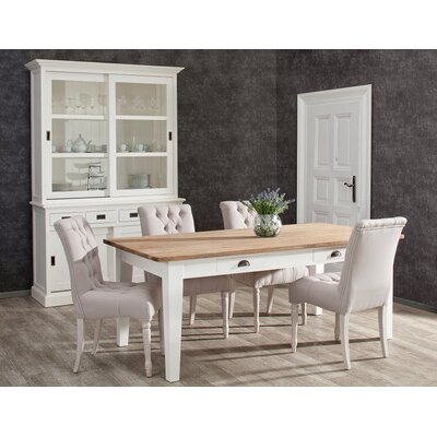 Tisch Milton white&natural 200x100x78cm 200 x 100 x 78 cm