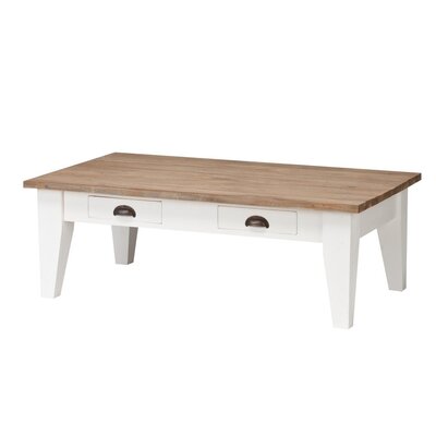 Couchtisch Milton white&natural 130x75x45cm