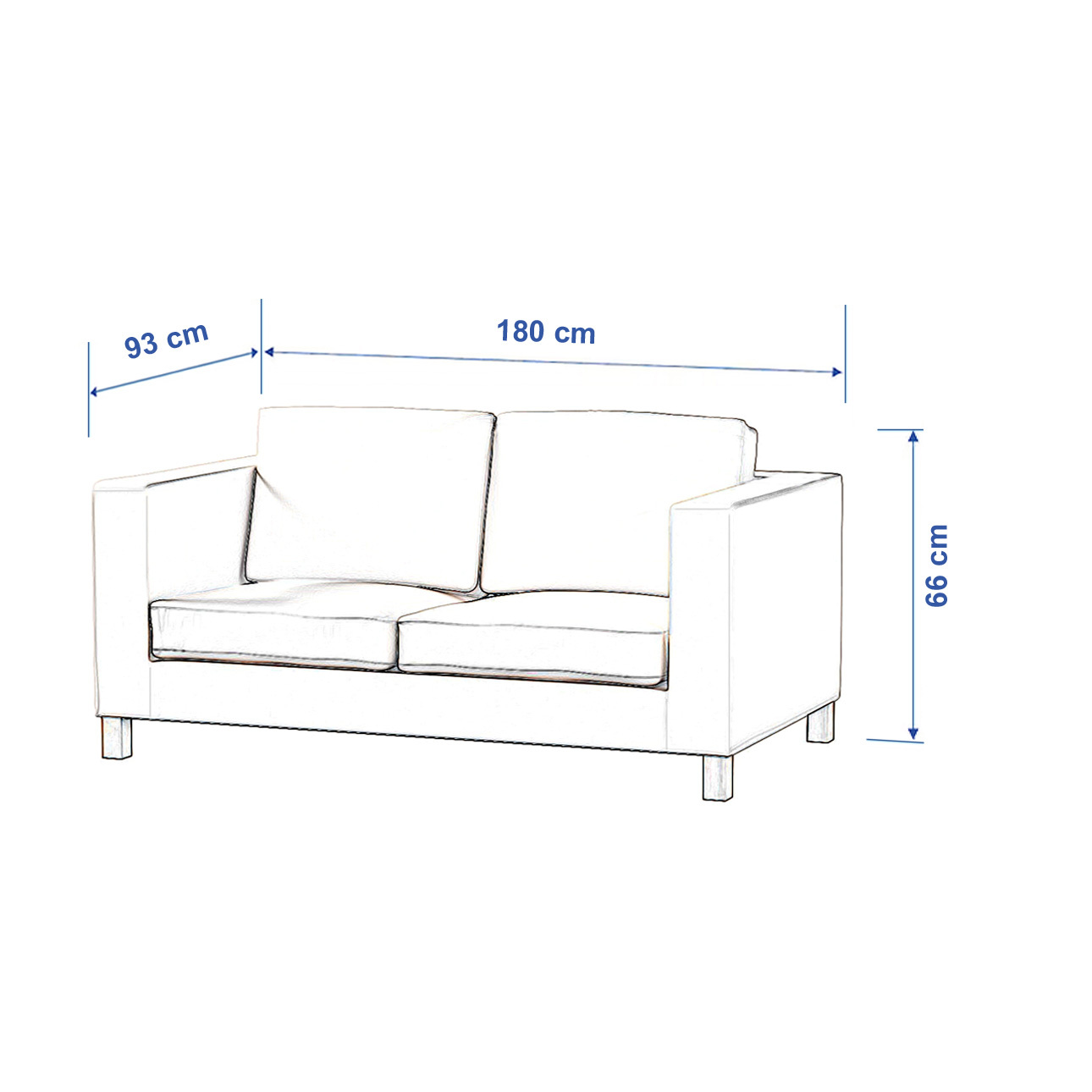 Potah na pohovku IKEA  Karlanda rozkládací, krátký