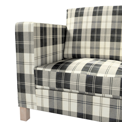 Karlanda betræk 3 sæder, kort 208 X 87 X 66 CM fra kollektionen Edinburgh, Stof: 115-74