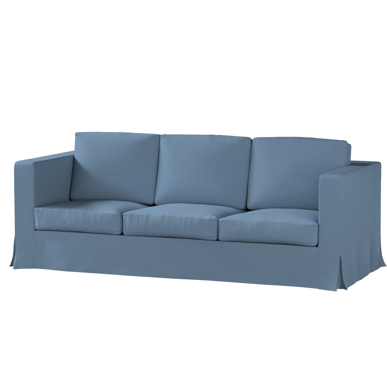 Bezug für Karlanda 3-Sitzer Sofa nicht ausklappbar, lang, niebieski, Bezug günstig online kaufen