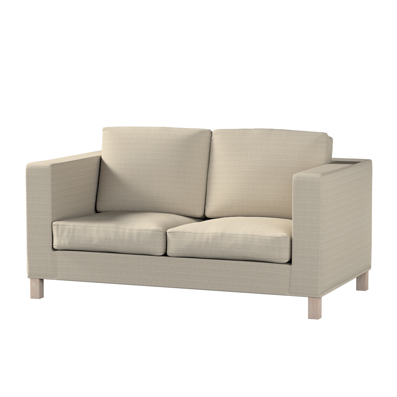 Bezug für Karlanda 2-Sitzer Sofa nicht ausklappbar, kurz, beige, 60cm x 30c günstig online kaufen