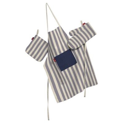 Ensemble de cuisine: tablier, gant et manique