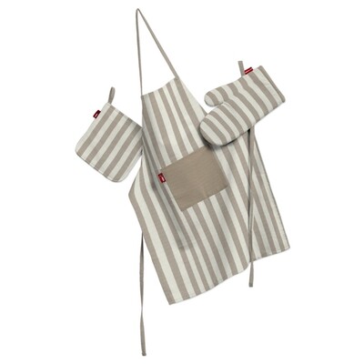 Keukenset: schort, handschoenen, pannenlap