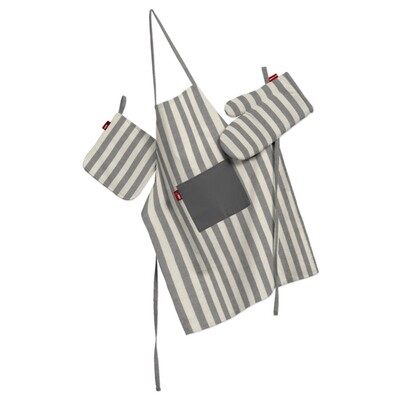 Ensemble de cuisine: tablier, gant et manique